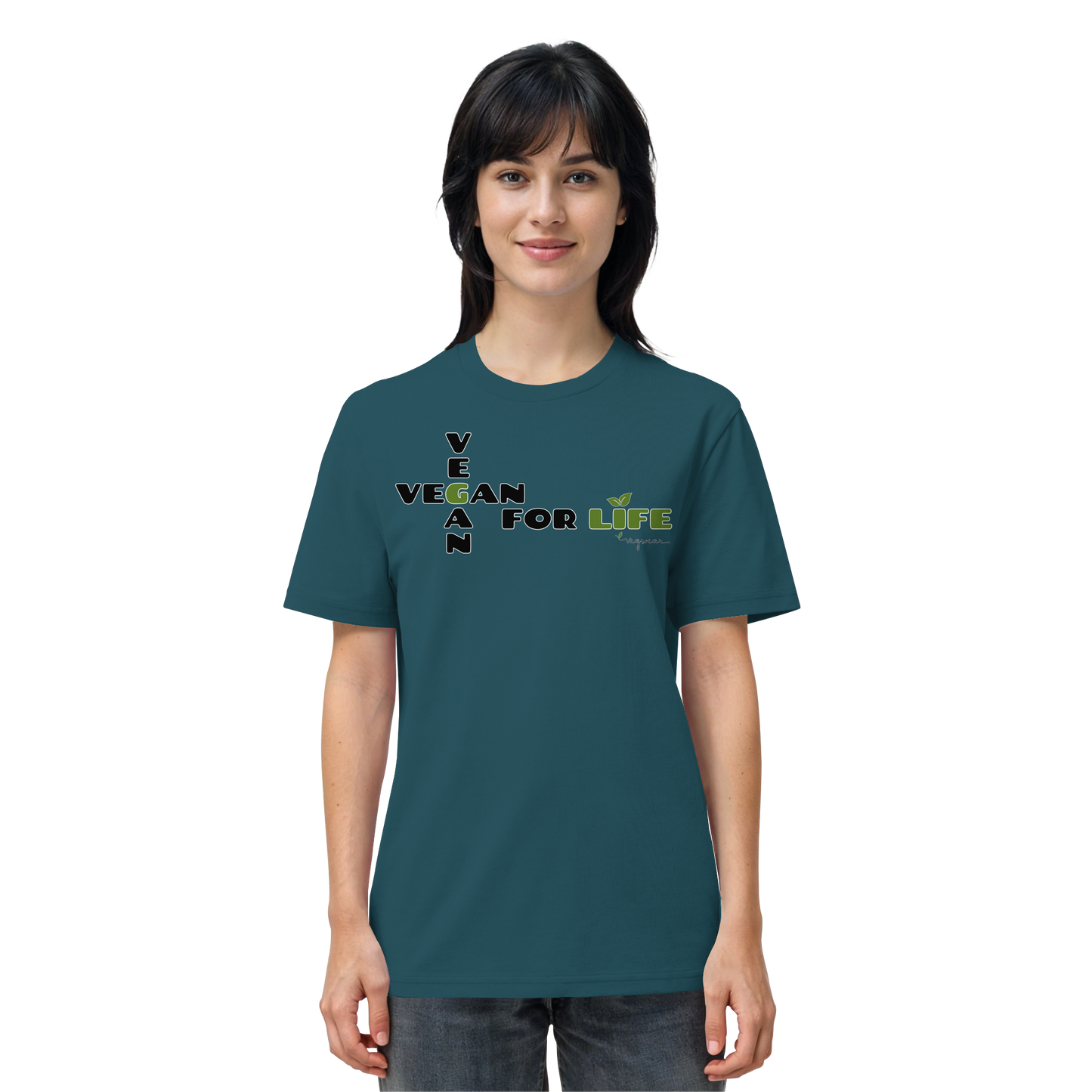 vegwear "vegan for life" - unisex T-Shirt bio vegan fair