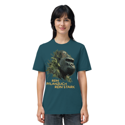 vegwear "Gorilla, rein pflanzlich, rein stark" - unisex Bio T-Shirt