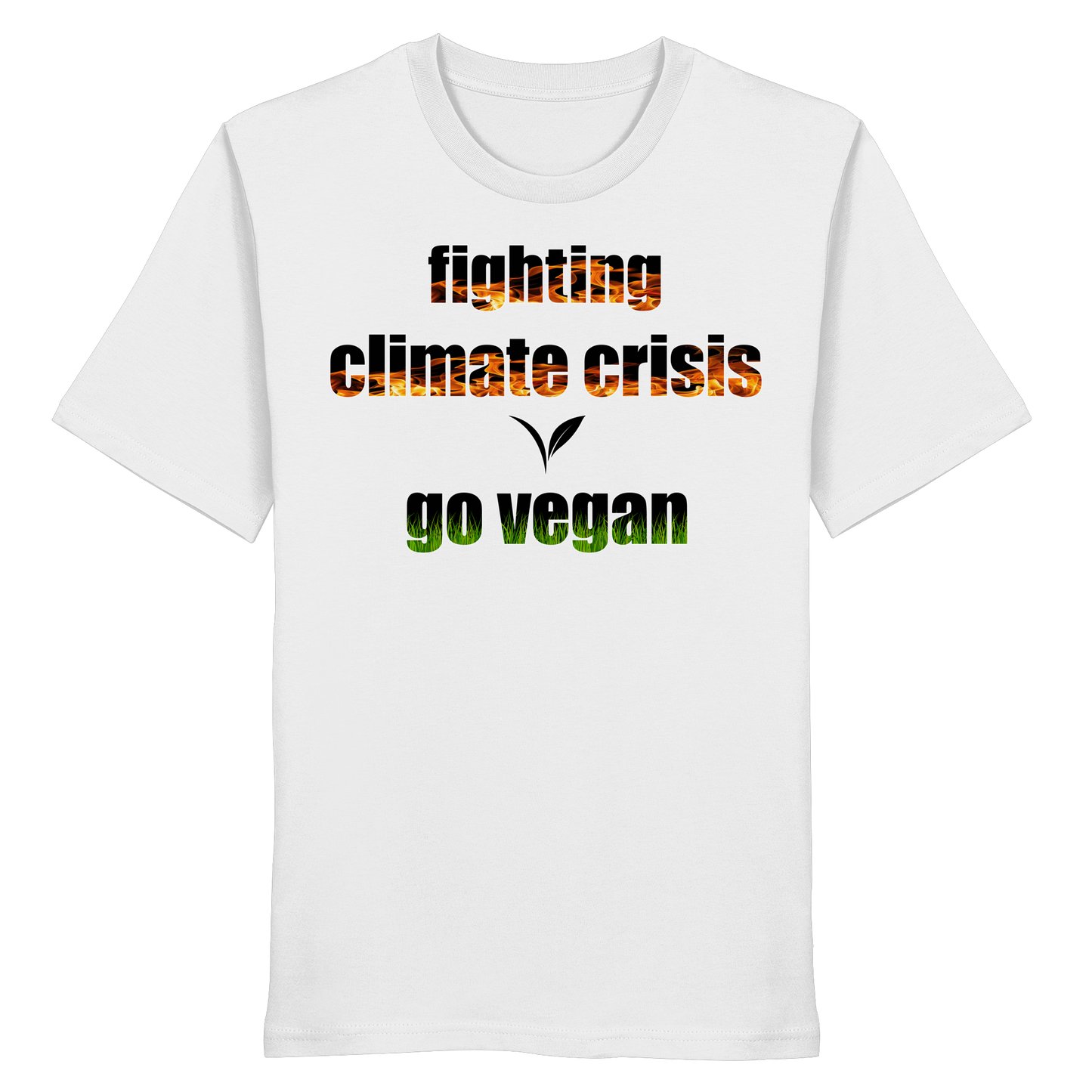vegwear "fighting climate cirsis" - unisex Bio T-Shirt, vegan & klimafreundlich