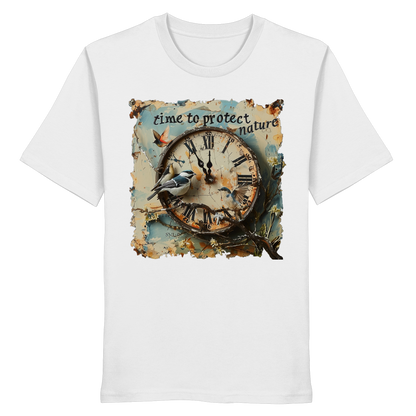 vegwear "time to protect nature" - unisex T-Shirt, nachhaltige Mode