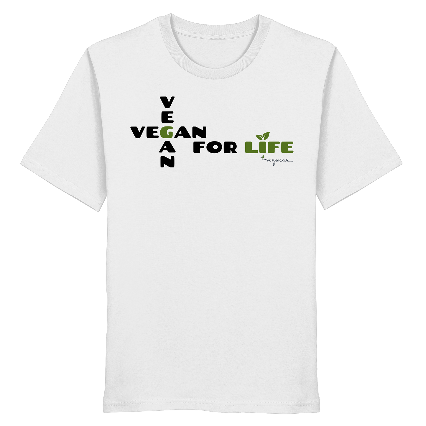 vegwear "vegan for life" - unisex T-Shirt bio vegan fair