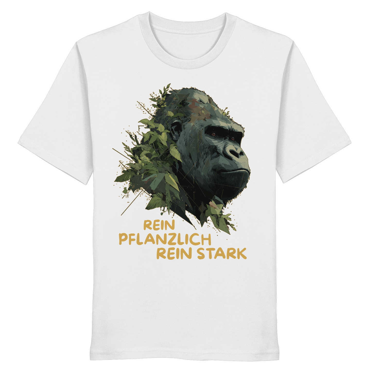 vegwear "Gorilla, rein pflanzlich, rein stark" - unisex Bio T-Shirt