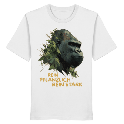 vegwear "Gorilla, rein pflanzlich, rein stark" - unisex Bio T-Shirt
