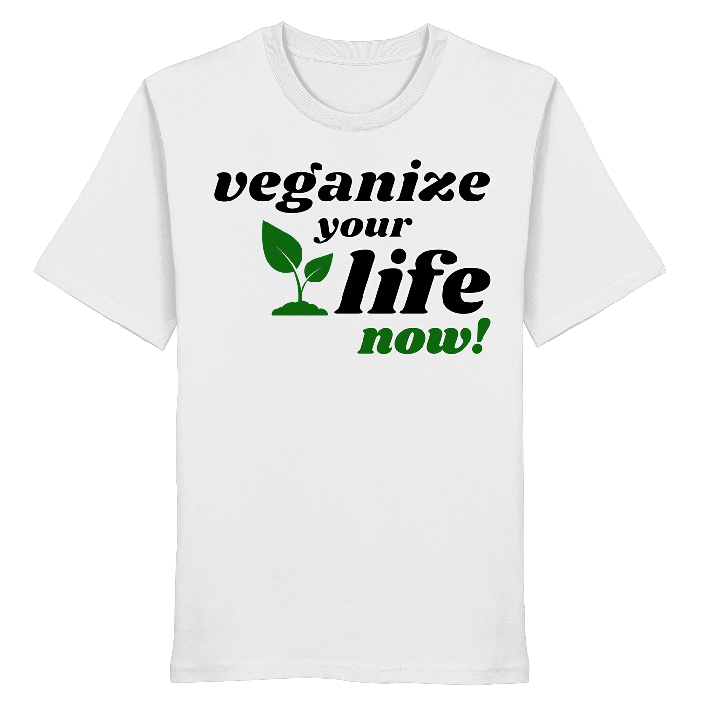 Bio-Baumwolle-T-Shirt: 'veganize your life' T-Shirt | vegwear