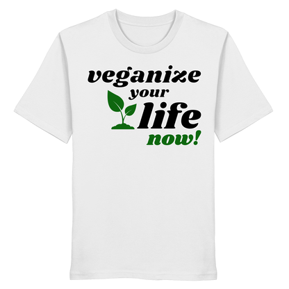 Bio-Baumwolle-T-Shirt: 'veganize your life' T-Shirt | vegwear