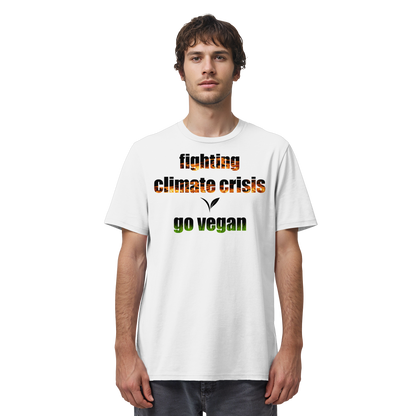 vegwear "fighting climate cirsis" - unisex Bio T-Shirt, vegan & klimafreundlich