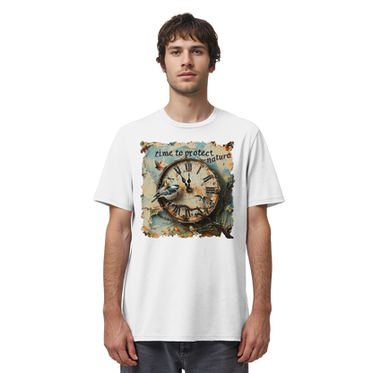 vegwear "time to protect nature" - unisex T-Shirt, nachhaltige Mode