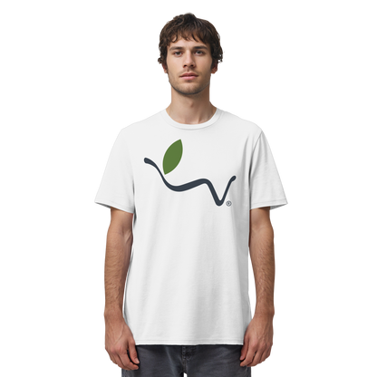 Motif "vegwear logo gray" - unisex organic T-shirt