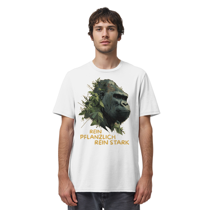 vegwear "Gorilla, rein pflanzlich, rein stark" - unisex Bio T-Shirt