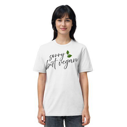 vegwear "sorry but vegan" - unisex T-shirt, organic, vegan, sustainable