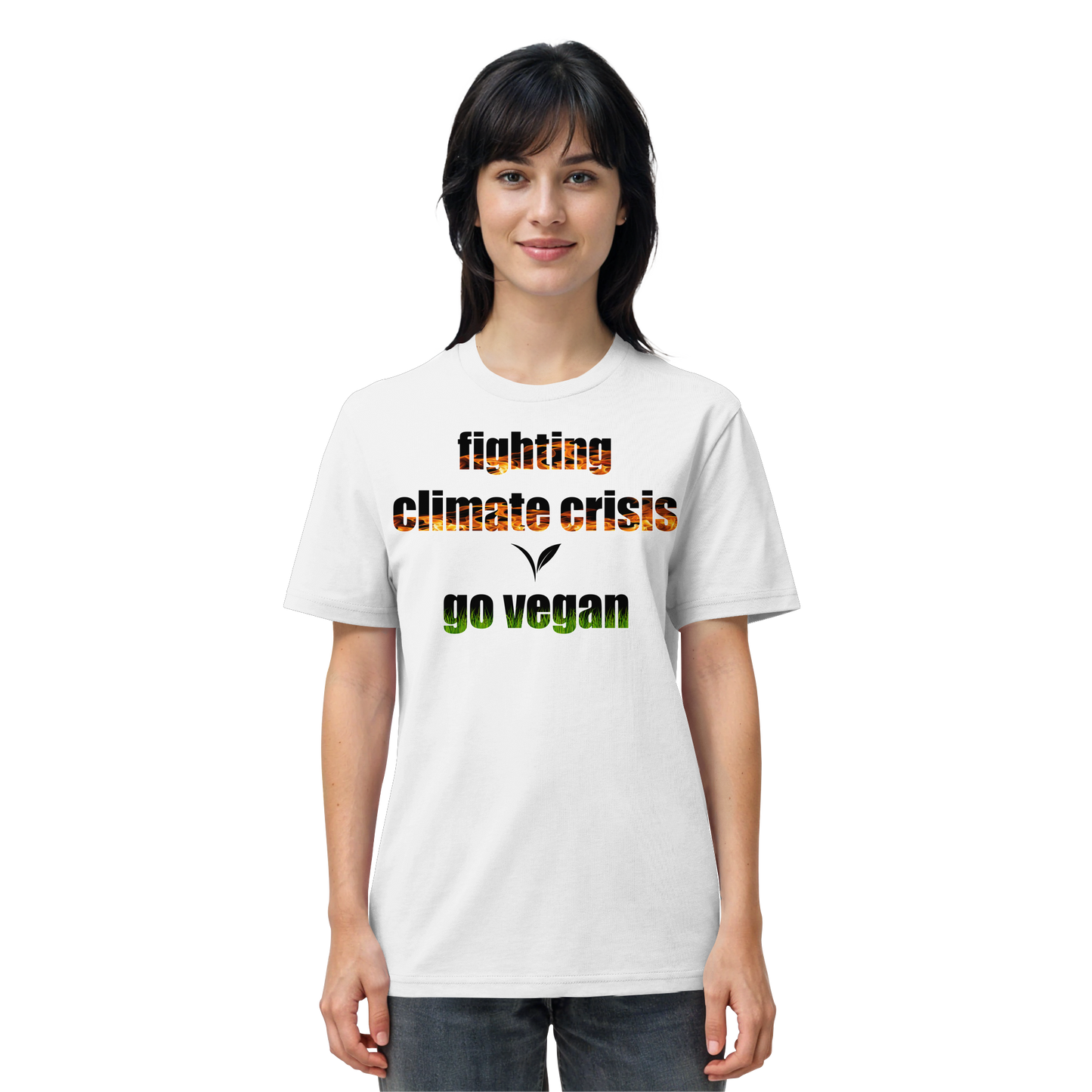 vegwear "fighting climate cirsis" - unisex Bio T-Shirt, vegan & klimafreundlich