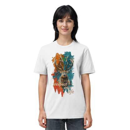 vegwear "respect our life - Hirsch" - unisex Bio T-Shirt