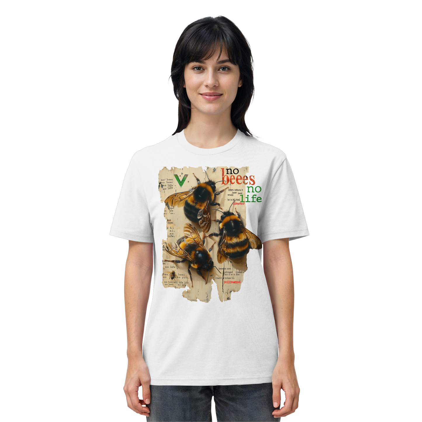 vegwear "no bees, no life" - unisex Bio T-Shirt, vegan fair