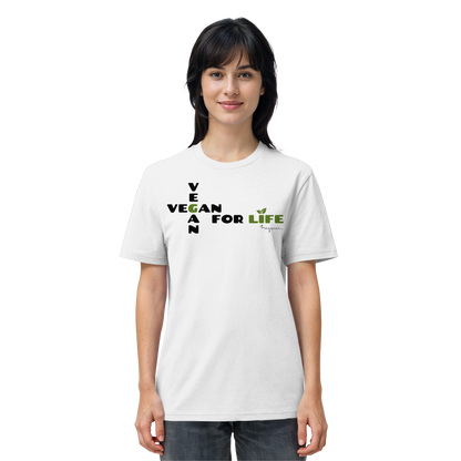 vegwear "vegan for life" - unisex T-Shirt bio vegan fair