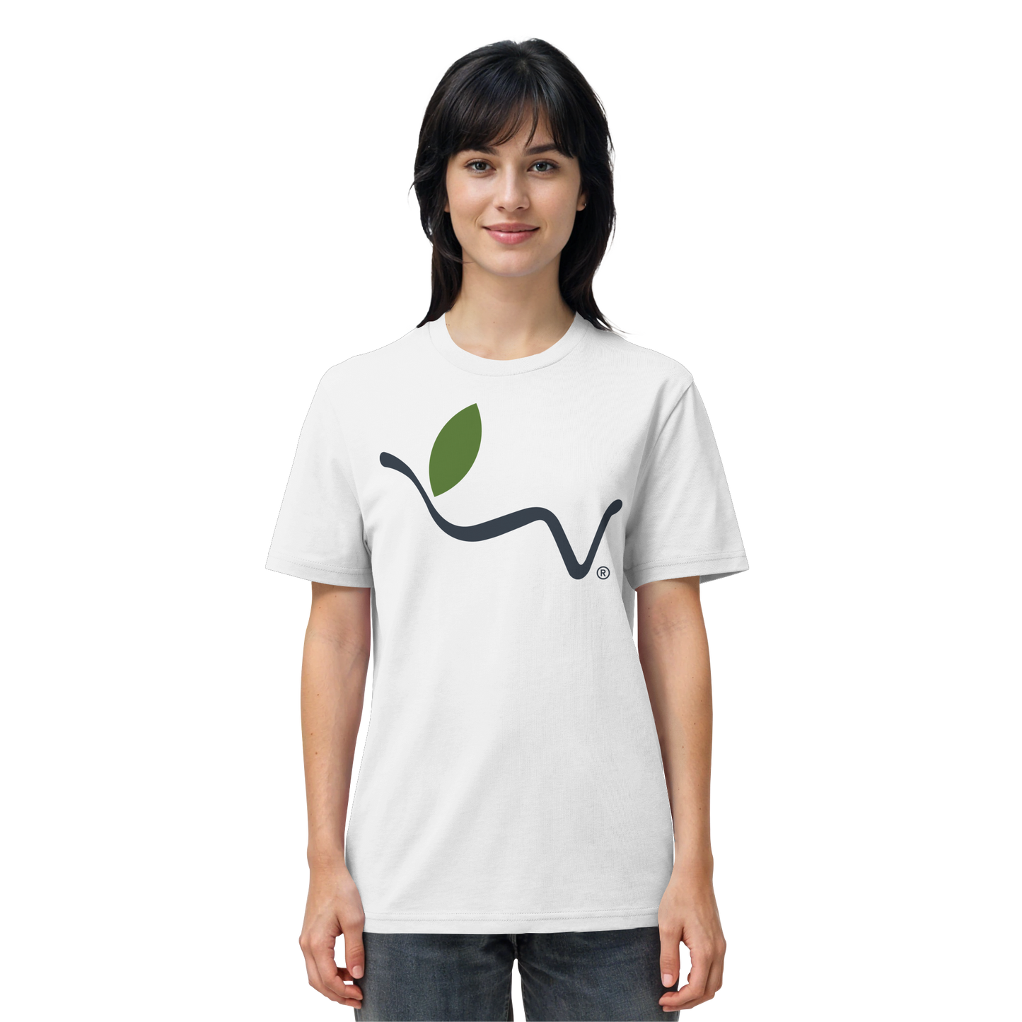 Motif "vegwear logo gray" - unisex organic T-shirt