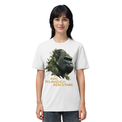 vegwear "Gorilla, rein pflanzlich, rein stark" - unisex Bio T-Shirt