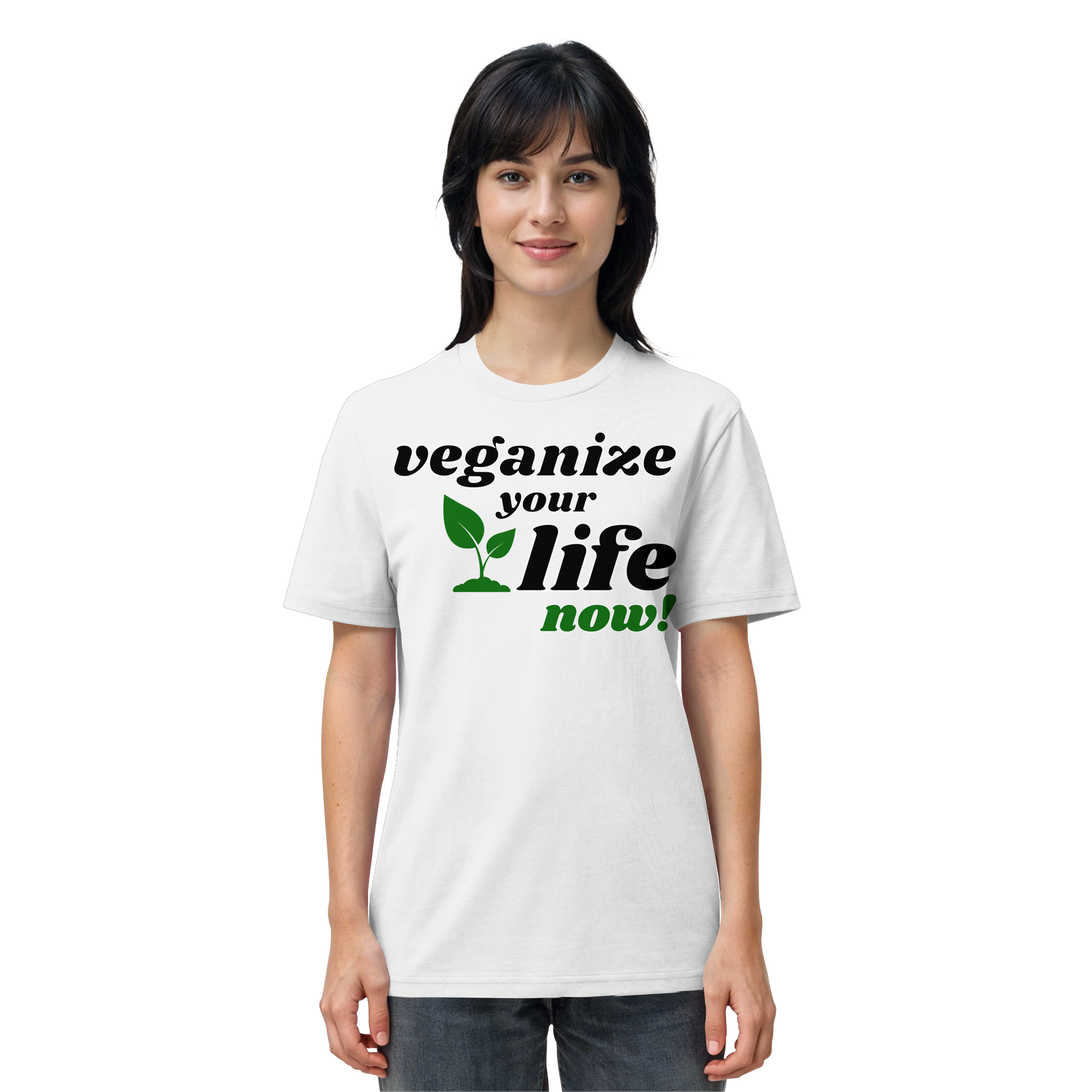 Bio-Baumwolle-T-Shirt: 'veganize your life' T-Shirt | vegwear