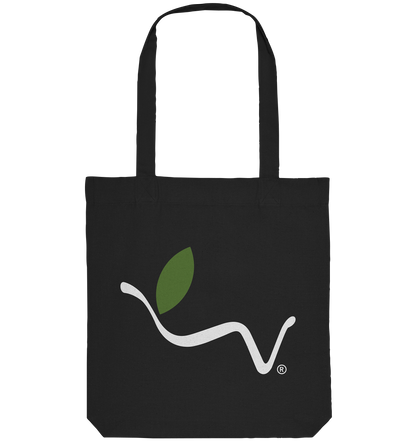 Motif "vegwear Logo white" - Organic shopping bag