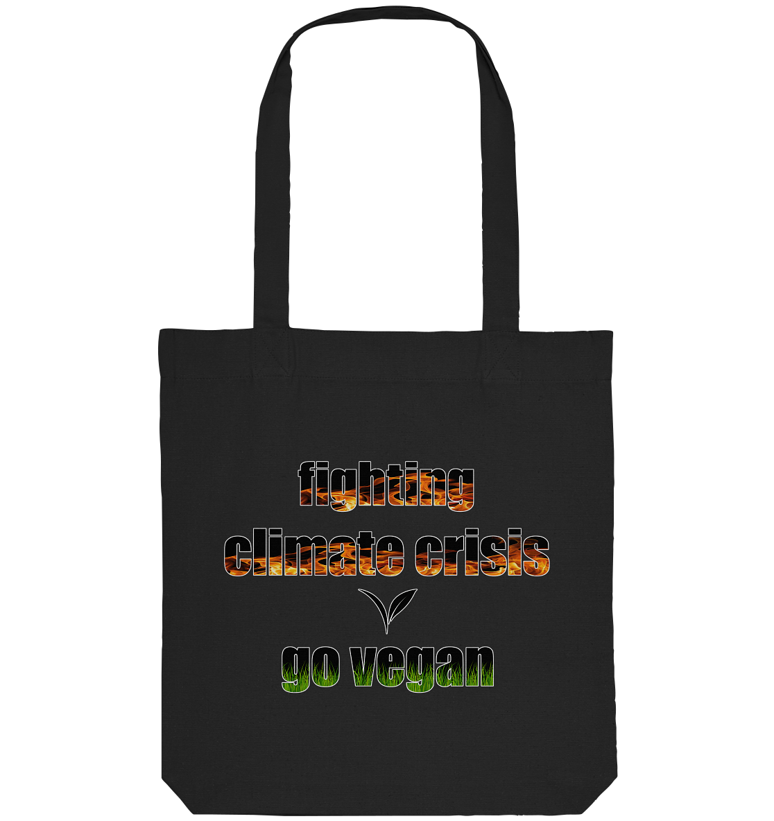 Motif "fighting climate cirsis" - Organic shopping bag