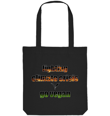 Motif "fighting climate cirsis" - Organic shopping bag