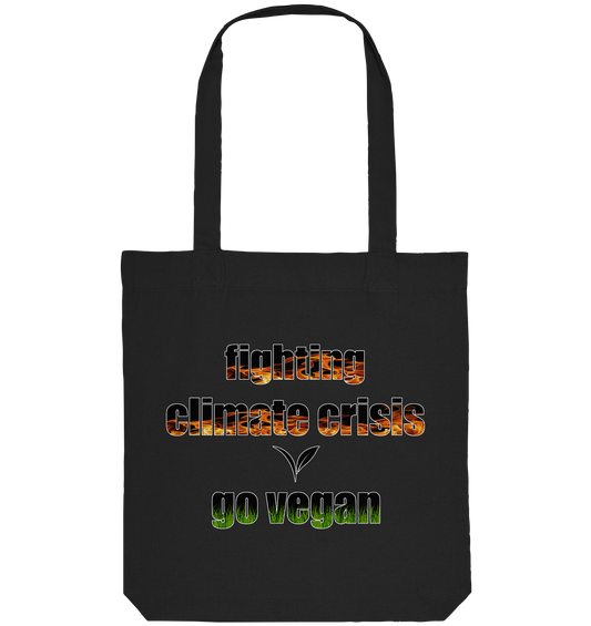 vegwear "fighting climate cirsis" - Bio Einkaufstasche, vegan & klimafreundlich