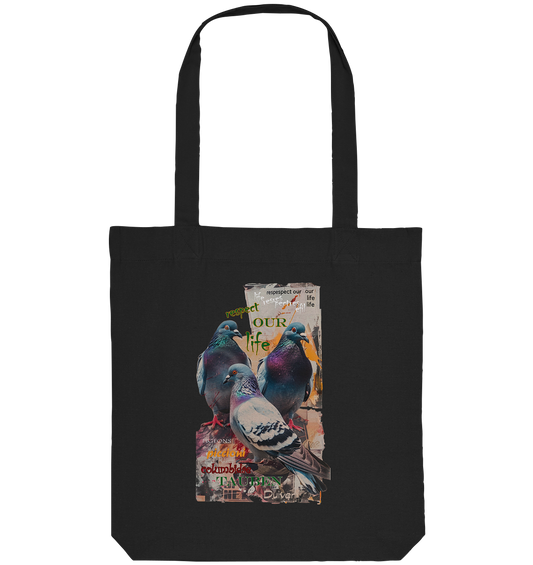 vegwear "respect our life - Tauben" - Einkaufstasche