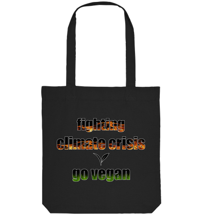 vegwear "fighting climate cirsis" - Bio Einkaufstasche, vegan & klimafreundlich