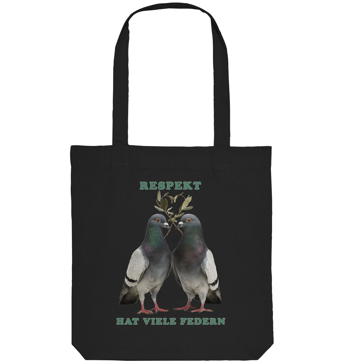vegwear "Respekt hat viele Federn" - Einkaufstasche