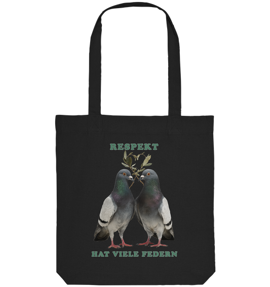 vegwear "Respekt hat viele Federn" - Einkaufstasche