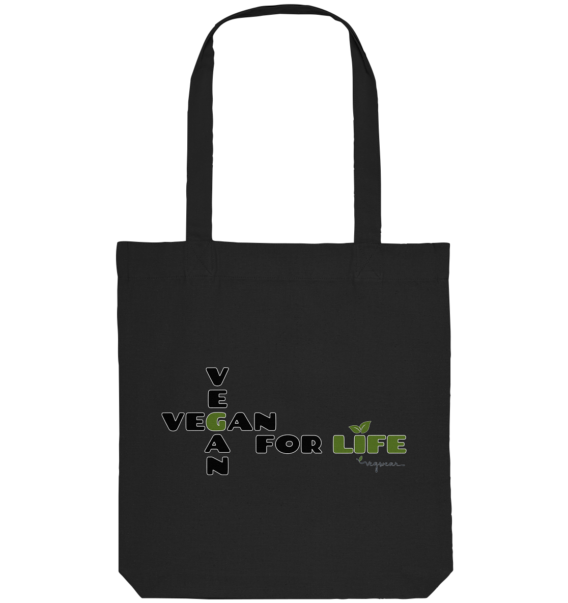 vegwear "vegan for life" - Bio Einkaufstasche