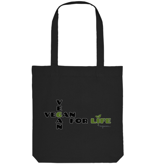 vegwear "vegan for life" - Bio Einkaufstasche