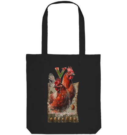 Motif "not your eggs" - organic shopping bag