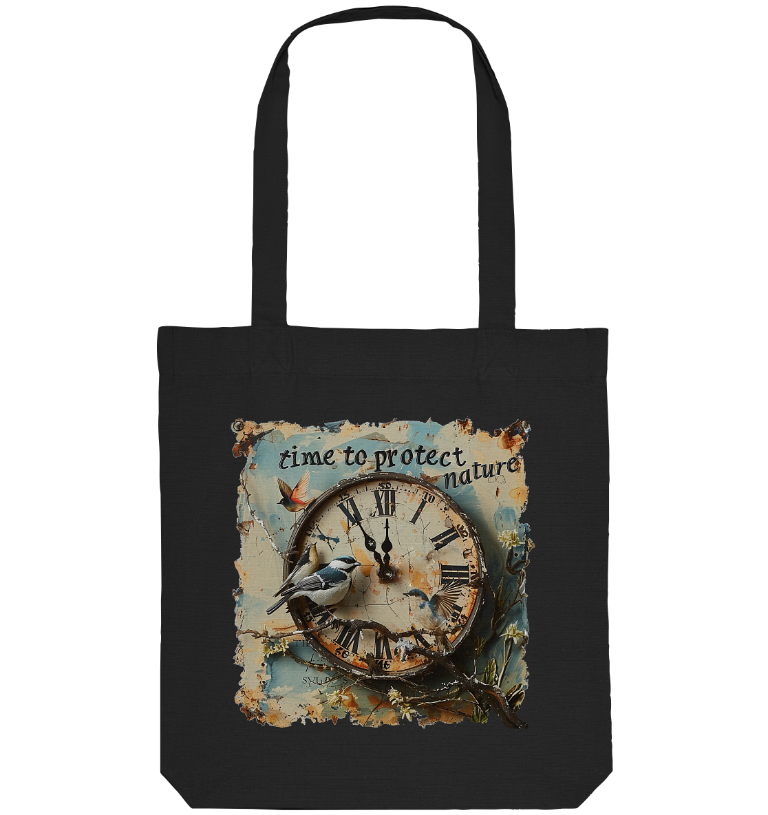 vegwear "time to protect nature" - Einkaufstasche