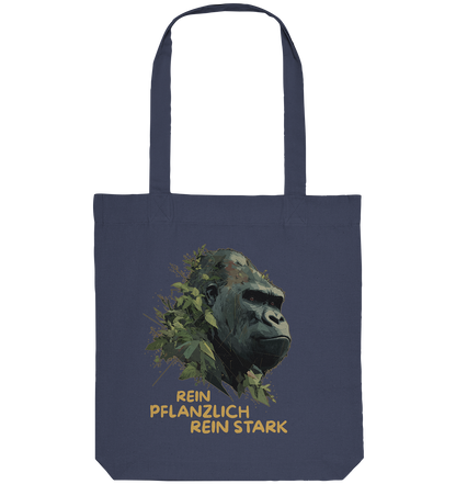 vegwear "Gorilla, rein pflanzlich rein stark" - Einkaufstasche, bio vegan