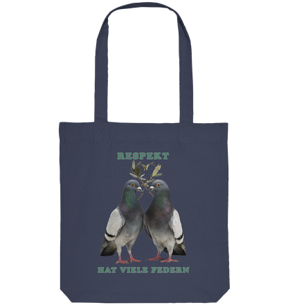 vegwear "Respekt hat viele Federn" - Einkaufstasche
