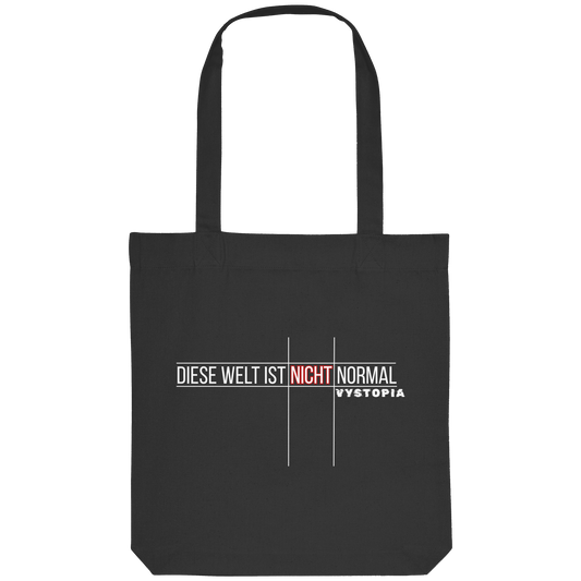 vegwear "Diese Welt ist nicht normal" - Bio Einkaufstasche