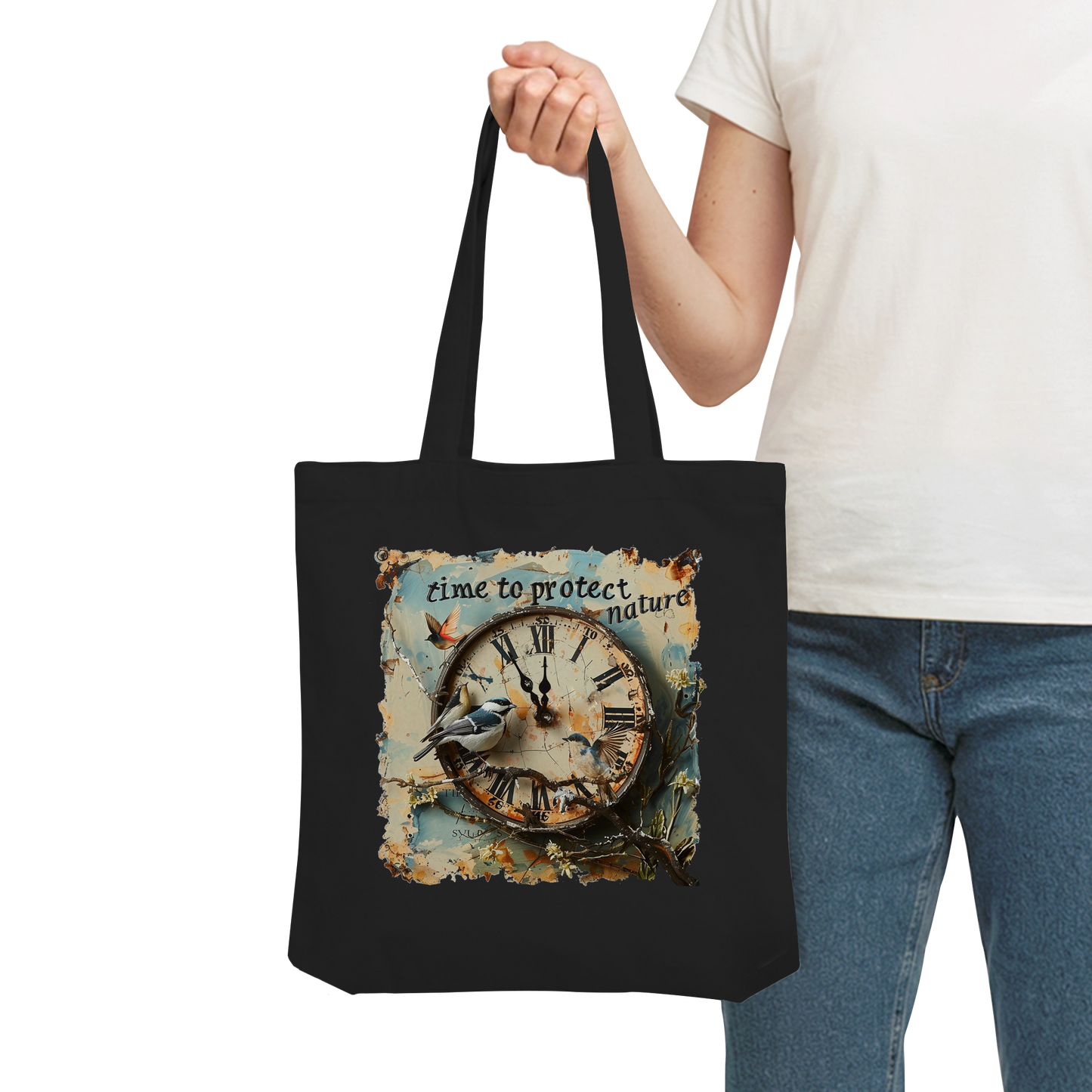 vegwear "time to protect nature" - Einkaufstasche