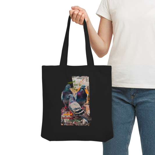vegwear "respect our life - Tauben" - Einkaufstasche