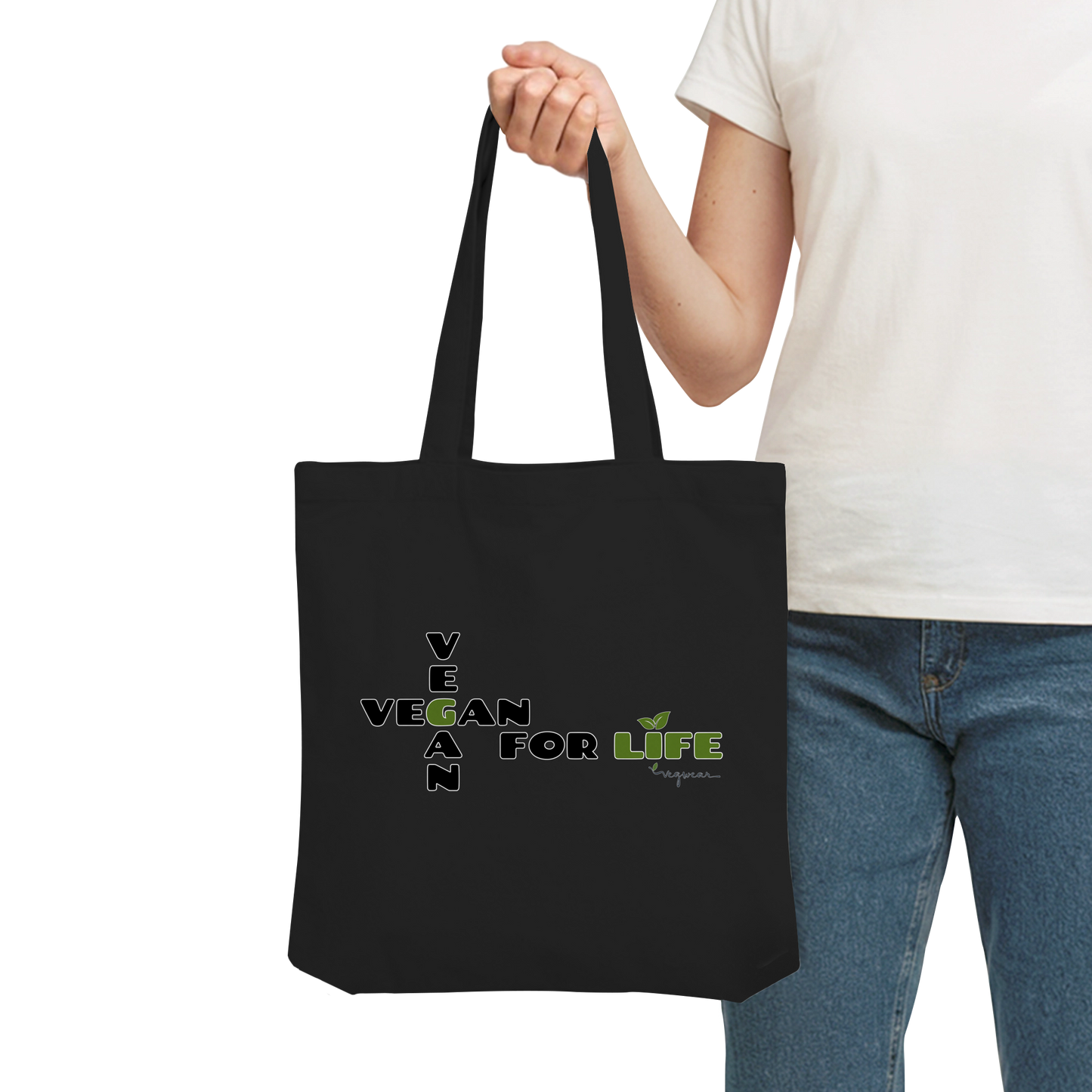 vegwear "vegan for life" - Bio Einkaufstasche