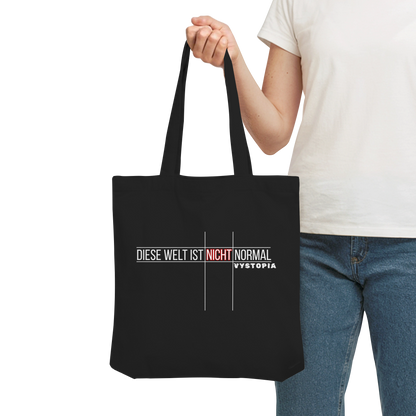 vegwear "Diese Welt ist nicht normal" - Bio Einkaufstasche