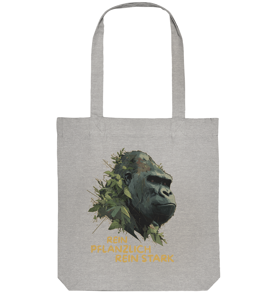 vegwear "Gorilla, rein pflanzlich rein stark" - Einkaufstasche, bio vegan