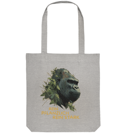 vegwear "Gorilla, rein pflanzlich rein stark" - Einkaufstasche, bio vegan