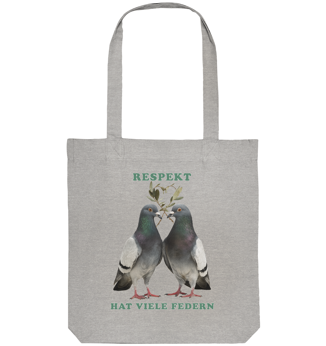 vegwear "Respekt hat viele Federn" - Einkaufstasche