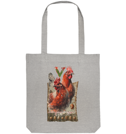 Motif "not your eggs" - organic shopping bag