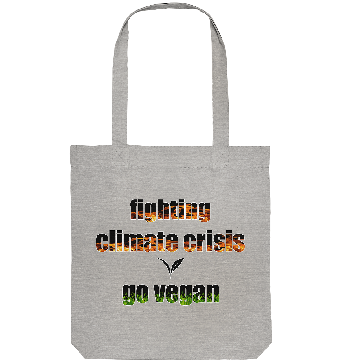 vegwear "fighting climate cirsis" - Bio Einkaufstasche, vegan & klimafreundlich