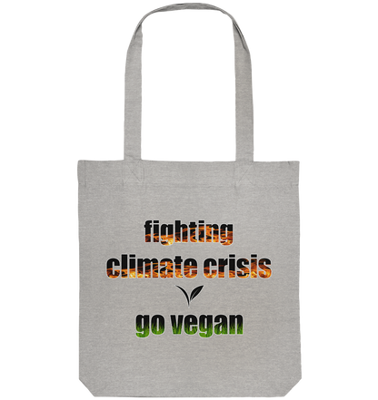 vegwear "fighting climate cirsis" - Bio Einkaufstasche, vegan & klimafreundlich