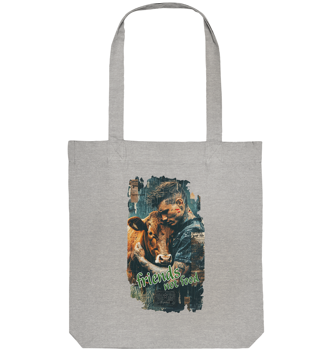 vegwear "friends not food" - Einkaufstasche
