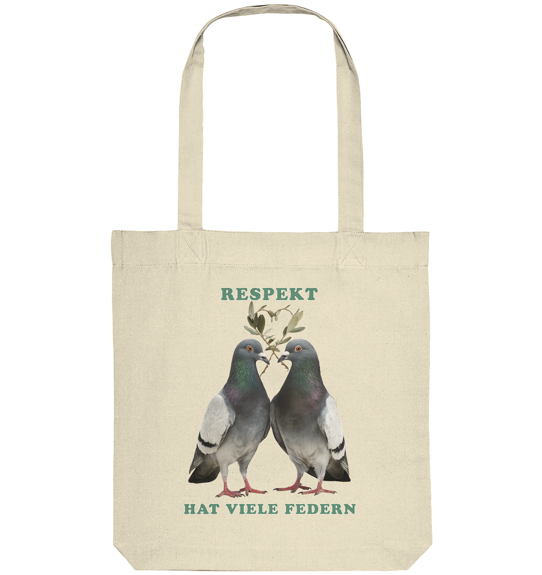 vegwear "Respekt hat viele Federn" - Einkaufstasche