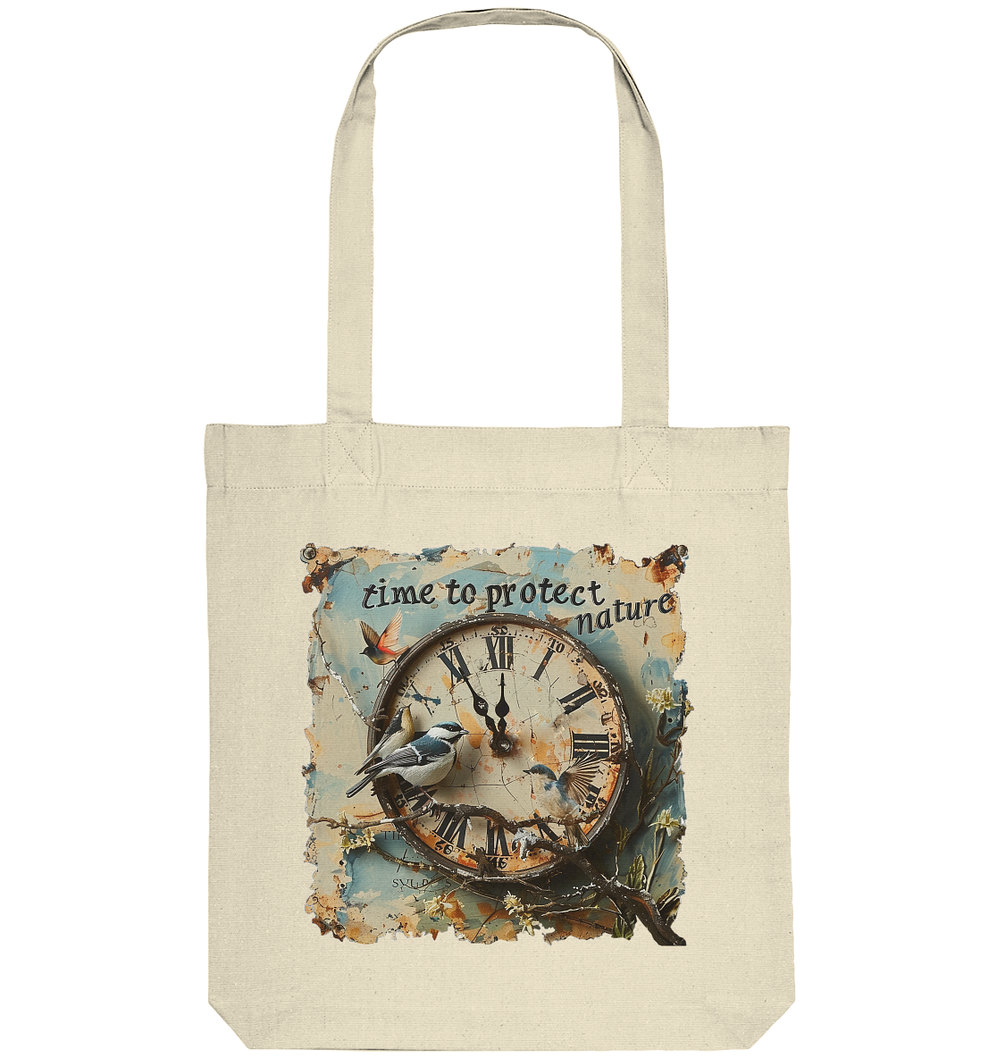 vegwear "time to protect nature" - Einkaufstasche