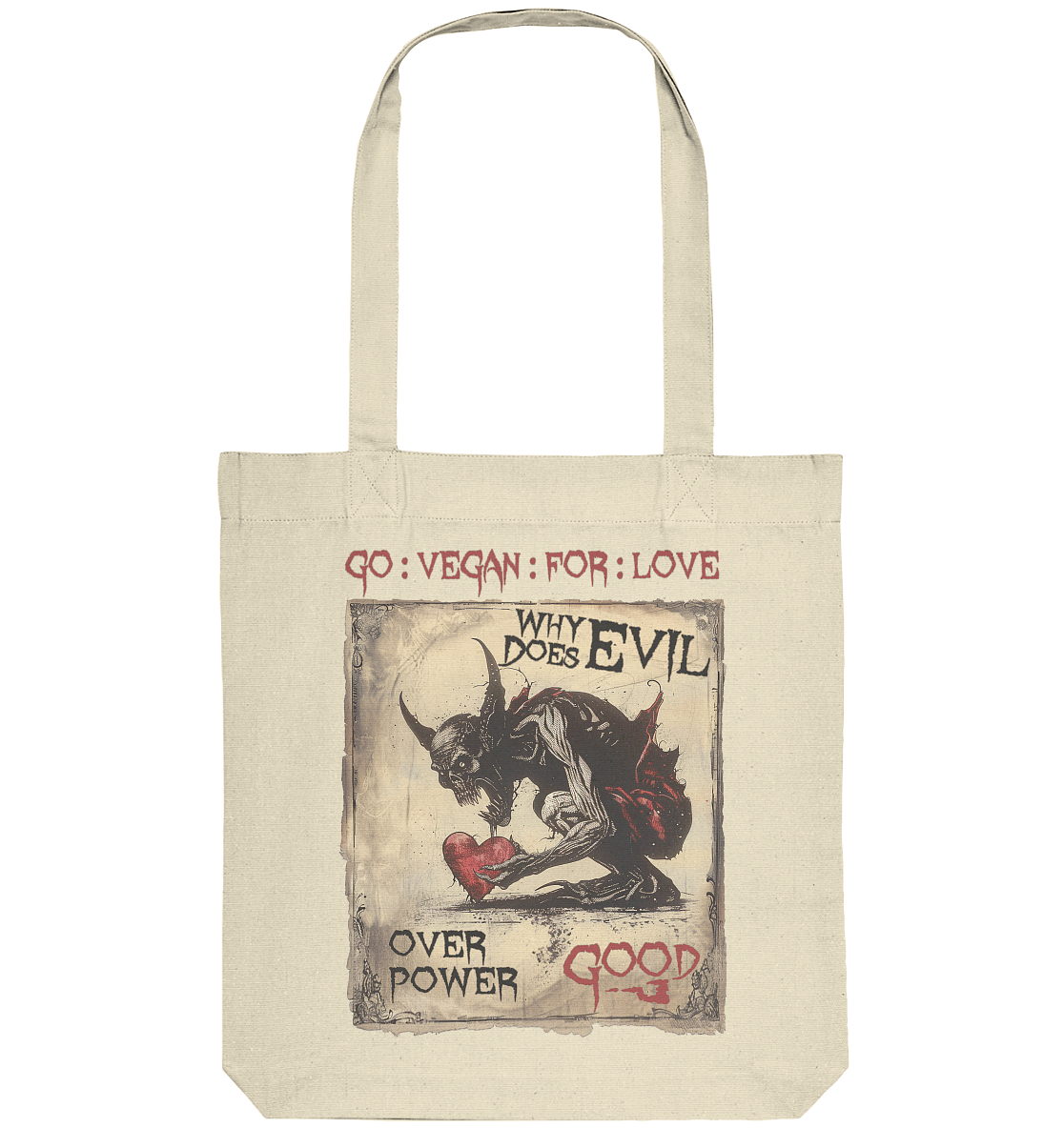 motif "why does evil" - shopping bag